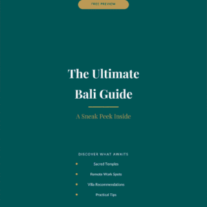 Bali Travel Guide — Free Preview