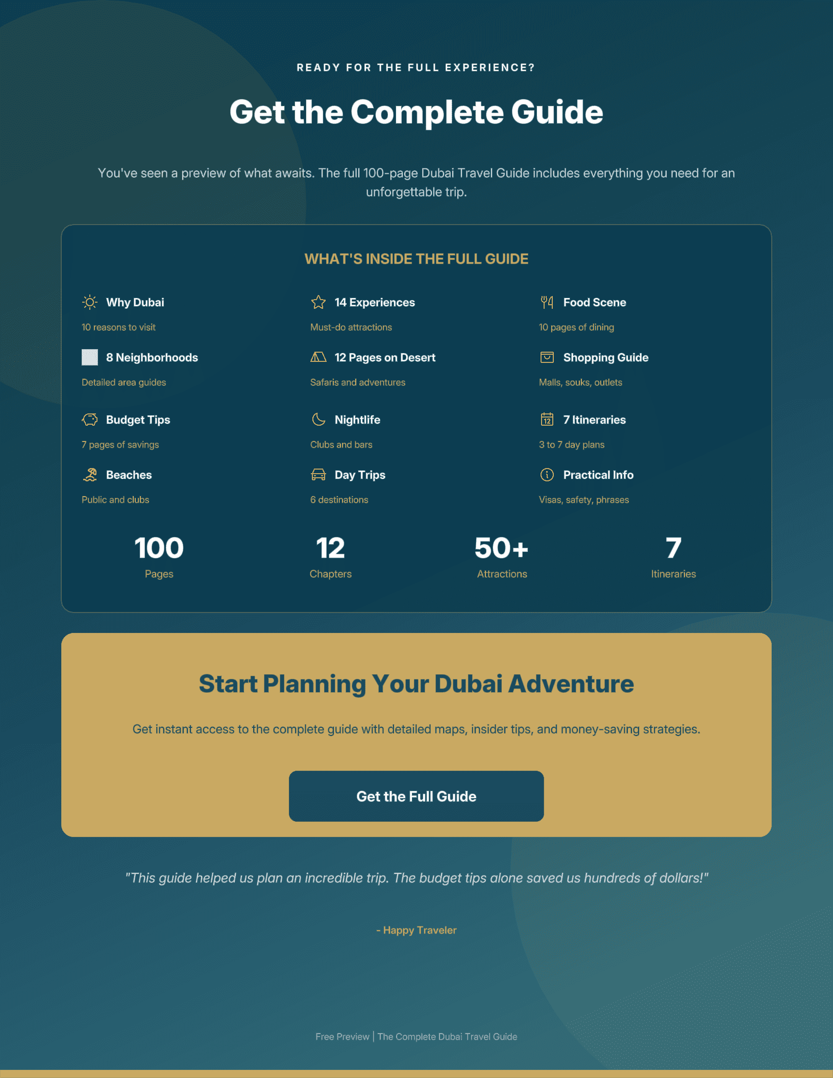 Dubai Travel Guide – Free Preview